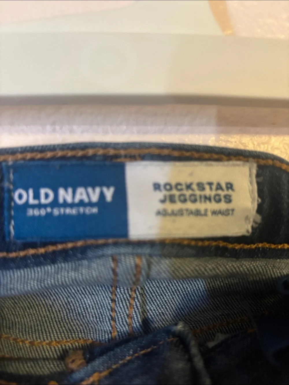 Old Navy Toddler Girls Rockstar Jeggings 5T Distressed Dark Wash Skinny Jeans